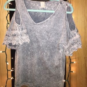 Grey Denim Blouse